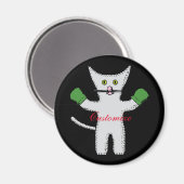 Boxkitten mit Mittens Thunder_Cove Magnet (Vorderseite/Rückseite)