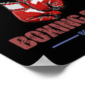 Boxklub Beantown Boston Design - Handschuhe Poster (Ecke)