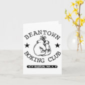 Boxklub Beantown Boston Vintag Karte (Gelbe Blume)