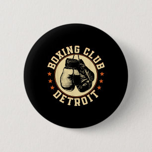 Boxklub Detroit Handschuhe Grafik für ein Boxen lo Button