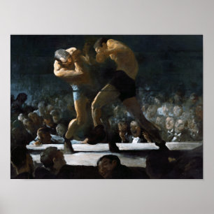 Boxklubgemälde von George Bellows Poster