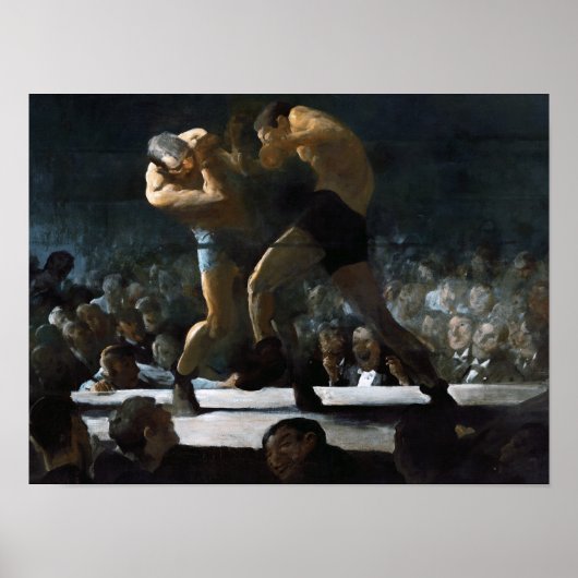 Boxklubgemälde von George Bellows Poster (Vorne)