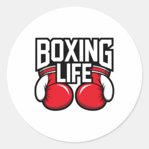 Boxlebensdauer für Amateur-Berufliche Boxen 2 Runder Aufkleber