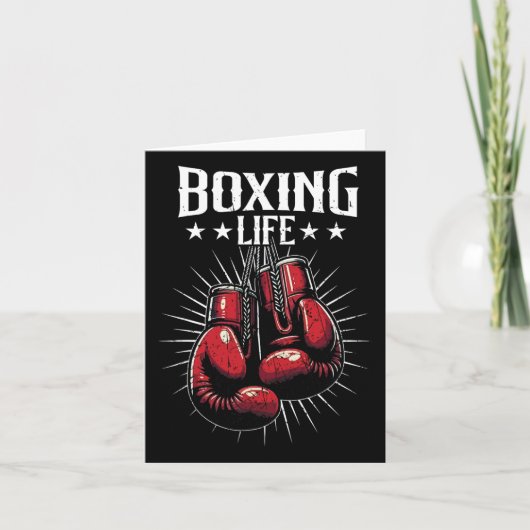 Boxlebenskickboxen Kickboxer Kickboxer Beruf Karte (Vorderseite)