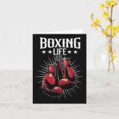 Boxlebenskickboxen Kickboxer Kickboxer Beruf Karte (Gelbe Blume)