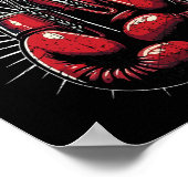 Boxlebenskickboxen Kickboxer Kickboxer Beruf Poster (Ecke)