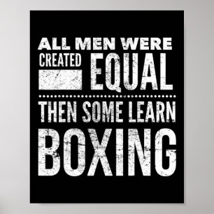 Boxmännchen Funny Boxer Aussage für Trainer Gym Mo Poster
