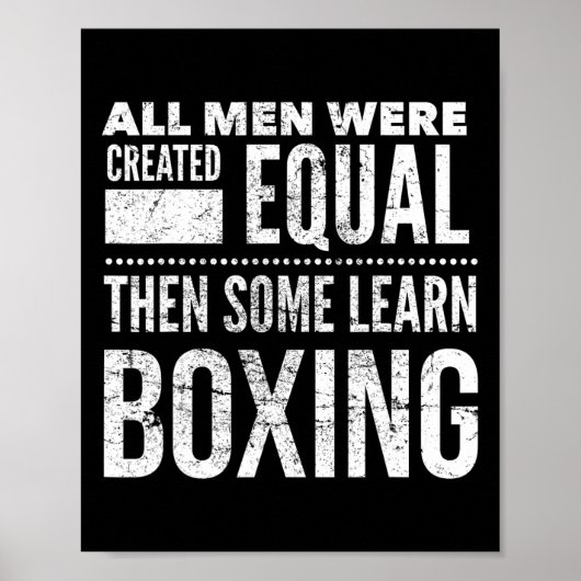 Boxmännchen Funny Boxer Aussage für Trainer Gym Mo Poster (Vorne)