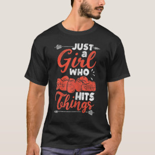 Boxmännische Boxerinnen nur ein Mädchen T-Shirt