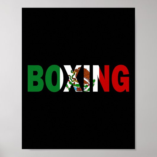 Boxmexiko-Flagge Poster (Vorne)