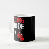 Boxmodus auf dem Beruflichen Boxer-Knockout-Punche Kaffeetasse (Vorderseite Links)