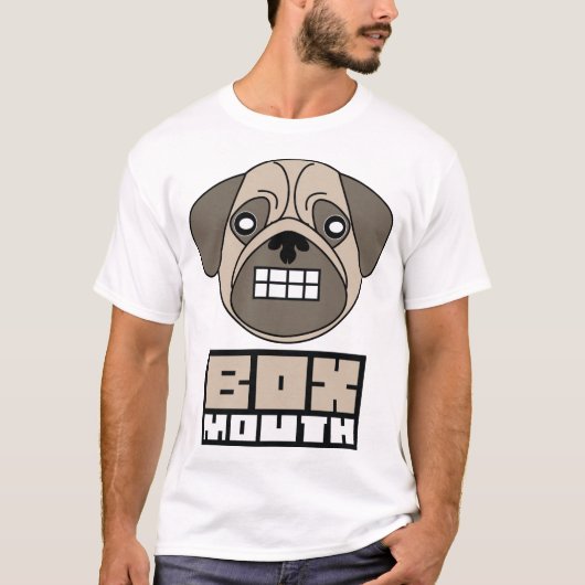 Boxmouth Mops-Hund T-Shirt (Vorderseite)