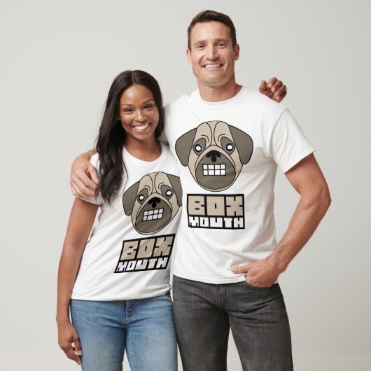 Boxmouth Mops-Hund T-Shirt (Unisex)