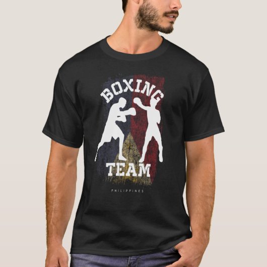 Boxphilippinen bekämpfen Sportkämpfe Boxen T-Shirt (Vorderseite)