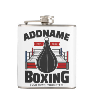 Boxring ADD NAME Boxer Gym Speed Bag Flachmann