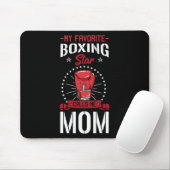Boxring Boxer Gloves Mama Coach Mutter Tag Mousepad (Mit Mouse)