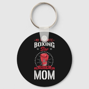 Boxring Boxer Gloves Mama Coach Mutter Tag Schlüsselanhänger