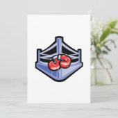 Boxring Einladung (Stehend Vorderseite)