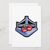 Boxring Einladung (Vorne/Hinten)