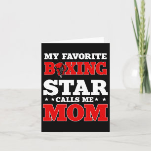 Boxring Gloves Boxer Mama Coach Muttertag Karte
