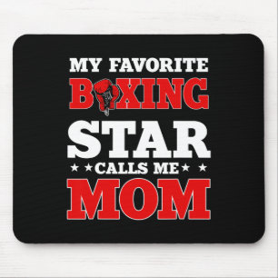 Boxring Gloves Boxer Mama Coach Muttertag Mousepad
