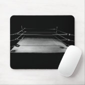 Boxring-schwarze u. weiße Mausunterlage Mousepad (Mit Mouse)