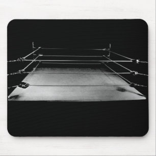 Boxring-schwarze u. weiße Mausunterlage Mousepad