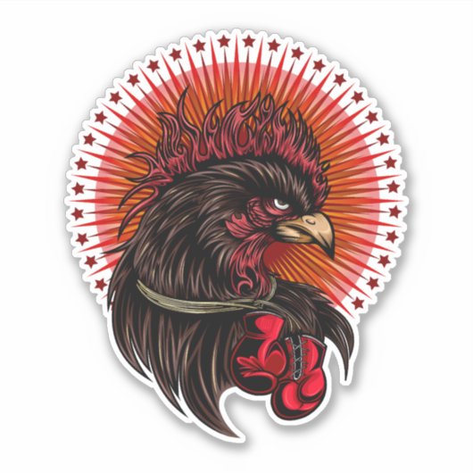 Boxrooster Aufkleber (Vorderseite)