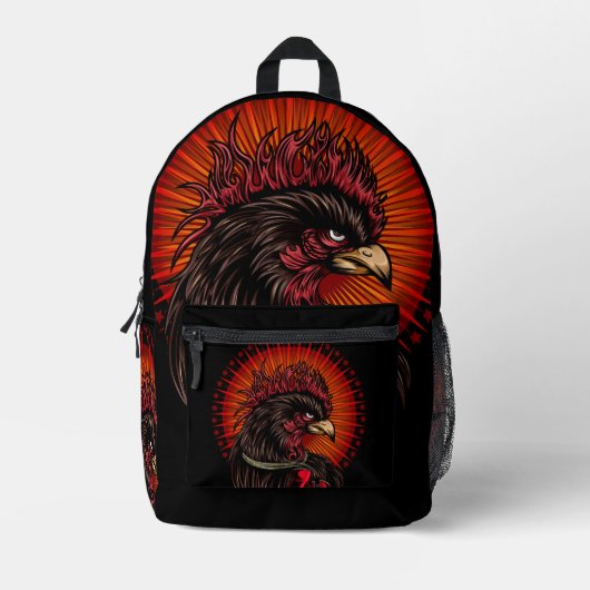 Boxrooster Bedruckter Rucksack (Vorderseite)