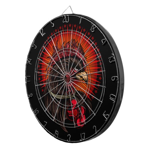 Boxrooster Dartscheibe (Vorderseite rechts)