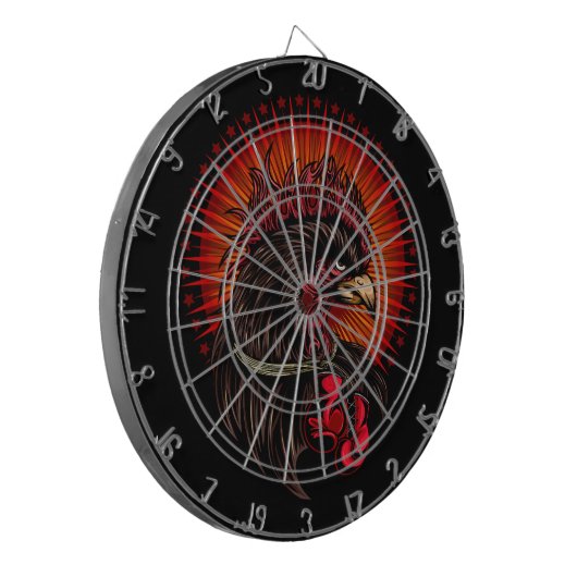 Boxrooster Dartscheibe (Vorderseite Links)