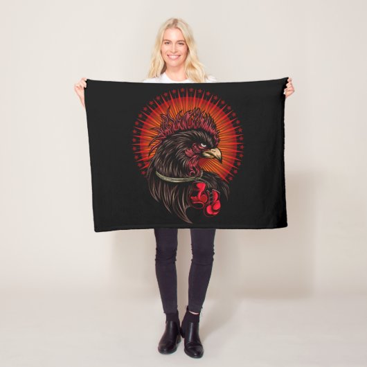 Boxrooster Fleecedecke (Beispiel)