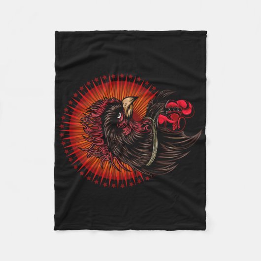 Boxrooster Fleecedecke (Vorderseite)