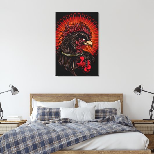 Boxrooster Leinwanddruck (Insitu (Schlafzimmer))