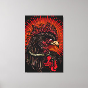 Boxrooster Leinwanddruck