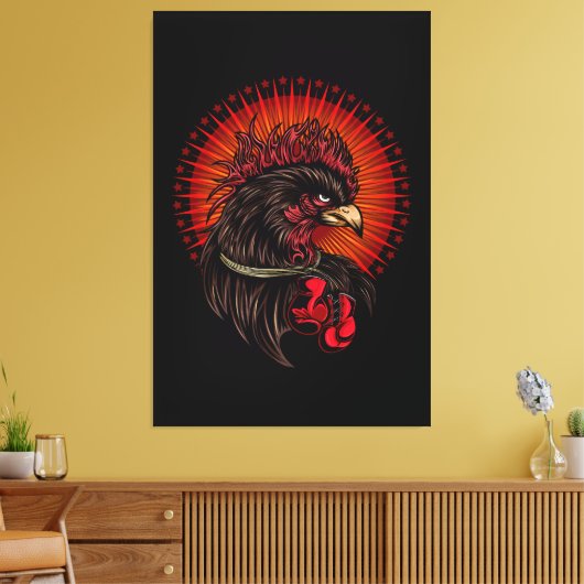 Boxrooster Leinwanddruck (Insitu (Wohnzimmer))