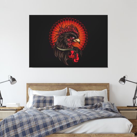 Boxrooster Leinwanddruck (Insitu (Schlafzimmer))