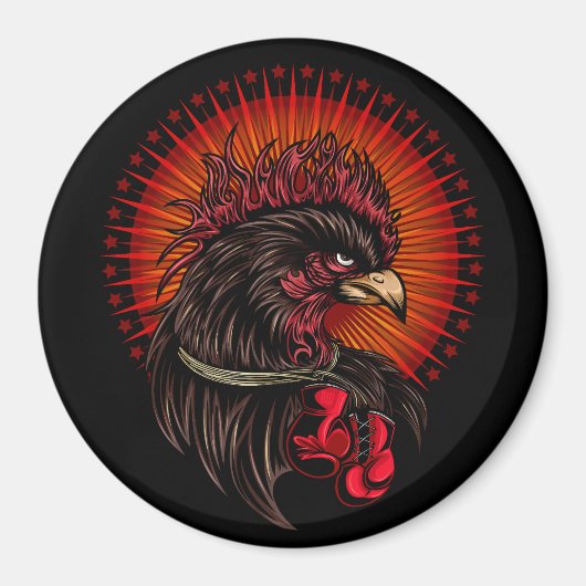 Boxrooster Magnet (Vorne)