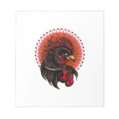 Boxrooster Notizblock (Vorderseite)