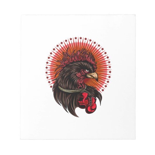 Boxrooster Notizblock (Vorderseite)