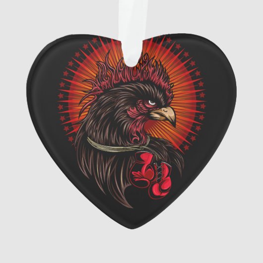 Boxrooster Ornament (Rückseite)