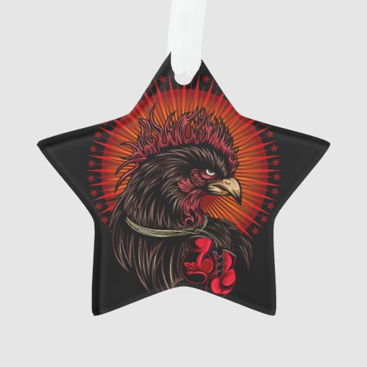 Boxrooster Ornament (Rückseite)