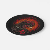 Boxrooster Pappteller (Schrägansicht)