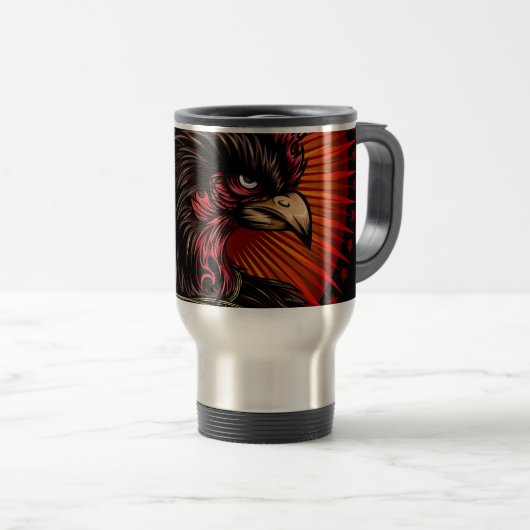 Boxrooster Reisebecher (VorderseiteRechts)