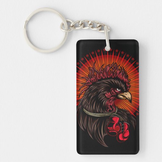 Boxrooster Schlüsselanhänger (Vorderseite)