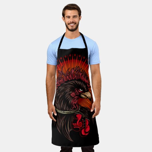 Boxrooster Schürze (Getragen)