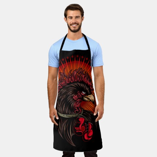 Boxrooster Schürze (Getragen)