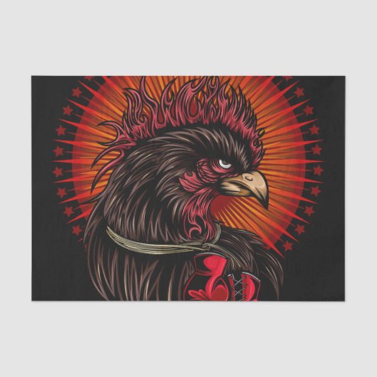 Boxrooster Seidenpapier (Vorderseite)