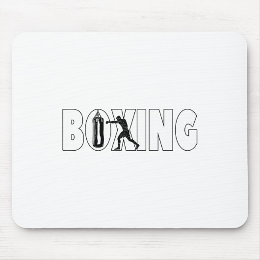 Boxsack Boxer für Männer Jungen Mousepad (Vorne)