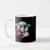 Boxschaf Lamm Boxhandschuhe Kickboxen Lustiger B Kaffeetasse (Links)